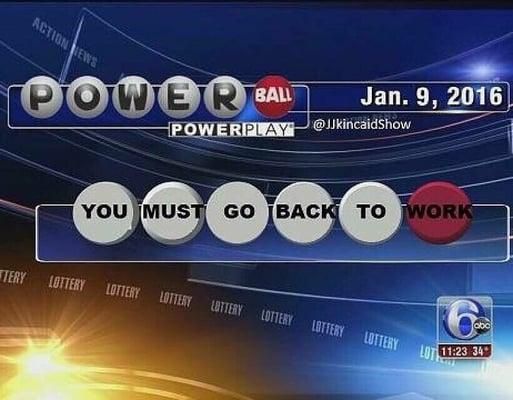 Not a powerball winner