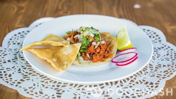 Taco de Chorizo en LA FLAMA Culver City