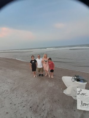 Beach elopement, a second time around marriage celebration - Amelia Island Florida