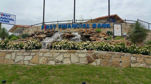 First Financial Water Feature Weatherford, TX