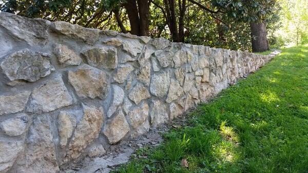 Custom stone walls