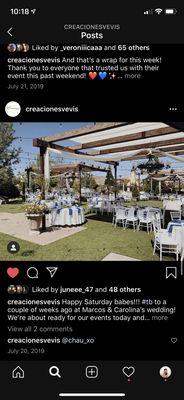 Outdoor events, las cascadas, wedding