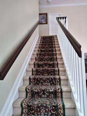 Interior detailed stairs painting.