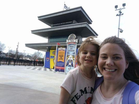 A mini Pagoda out by the pedal racing car