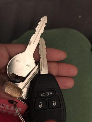 Replacement key and fob