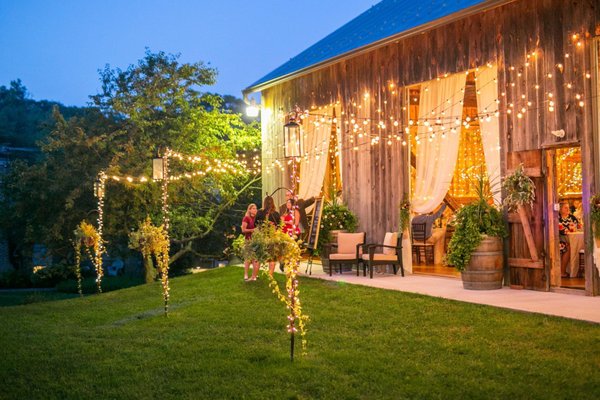 Exterior of Reception Barn