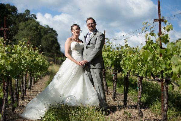 Wine Country Wedding in vineyards