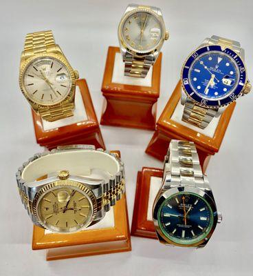 Some of our watch inventory