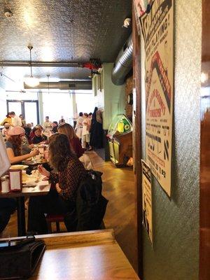 Interior. Carnegie Deli 50s vibe