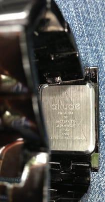 The battery type is clearly written on the back of the watch. He claimed he had to take some special measurements to obtain info