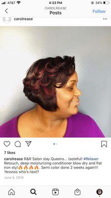 Cut and color with partial highlights