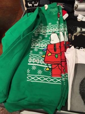 Snoopy Christmas sweatshirts!