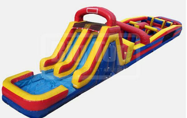 62' obstacle course with slide