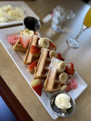 Buttermilk waffle