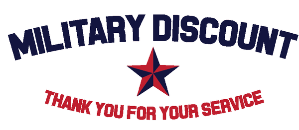 Now offering Military Discounts!