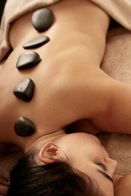 Hot stone massage... feels great in winter and relieves stress.