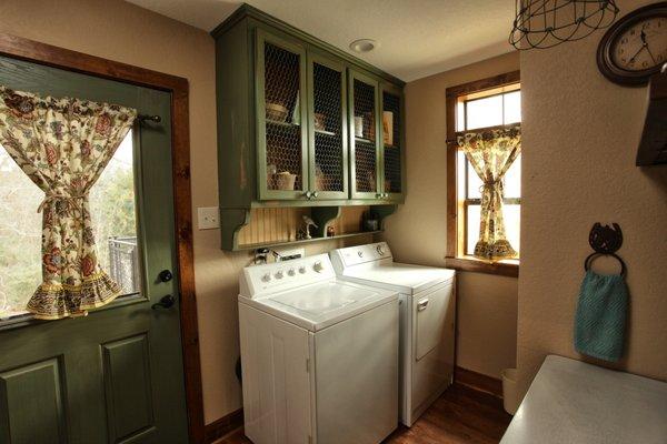 Laundry room for extended stays.