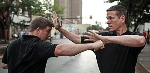 Sigung Richard Clear demonstrating some principles of his Street Self-Defense method where it counts...on the street!