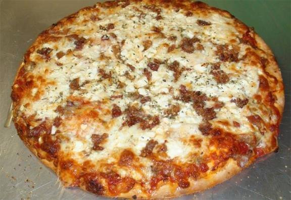 Rosati's Sausage Pizza.