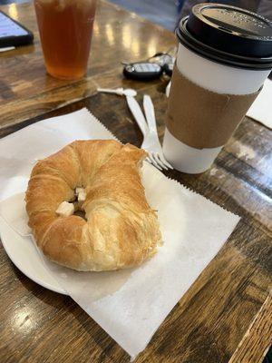 Chicken salad croissant