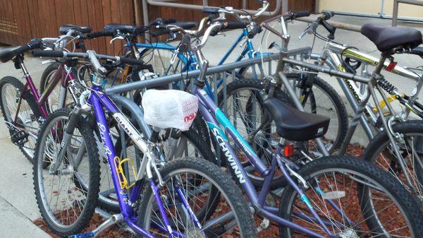 Bicycles. None are locked. Welcome to Medora