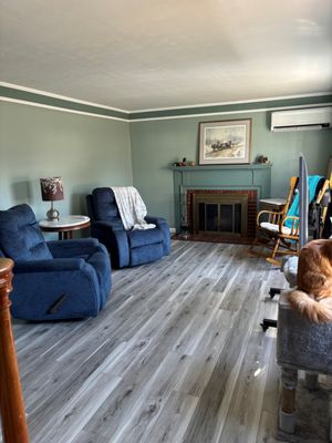 New living room floor and paint job by Dave Lane Home Improvements