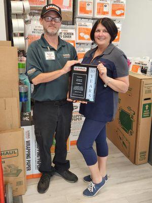 10 YEAR PLAQUE - FOR OUTSTANDING CUSTOMER SERVICE