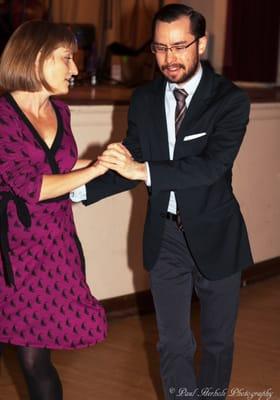 Valerie Salstrom dancing at the Lakewood Masonic Temple