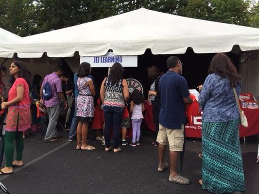 JEI Learning Center at the 2015 Indo American Community Fair at Sri Guruvaayoorappan Temple