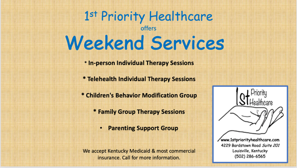 1st Priority weekend services