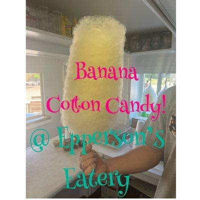 Epperson's Eatery, out at Epperson Brother's Auction and Flea Market, has lots of new cotton candy flavors! Open Sundays from 6am to 1pm.