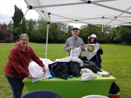 University District Rotary Club volunteers helping out at the APL Fun Run, June 2019.