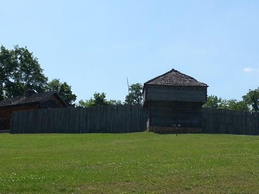 Fort replica under construction.