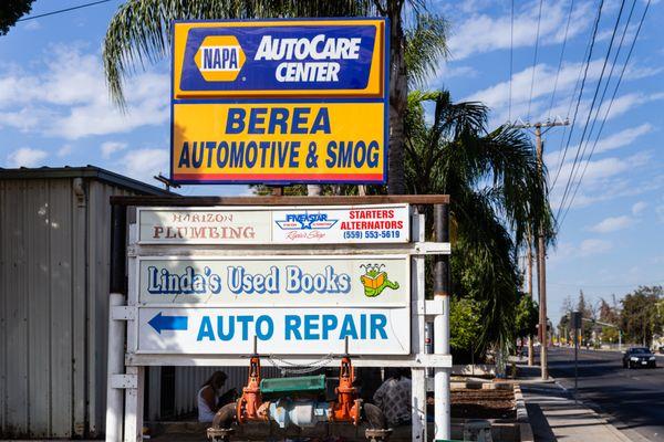 Our Berea Automotive Repair Logo in clear view on Houston Blvd.