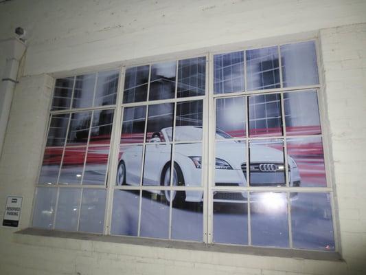 Window Graphics for Service Area of Audi Dealership