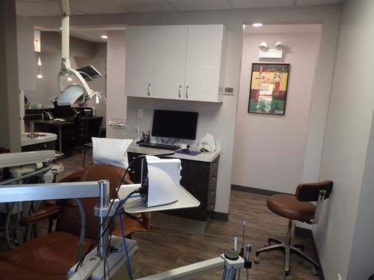 A dental exam room at Todays Dental