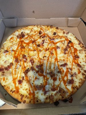 Buffalo chicken with bacon