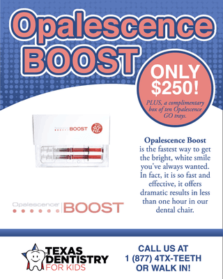 BOOST Whitening is done in office and you get dramatic results within the hour! After your BOOST Whitening, you will get a complimentary box