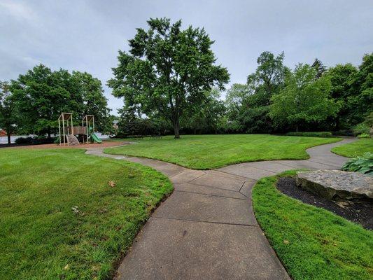 Path and green space