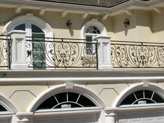 Close Up of Ornamental Iron Fence (Complex Design)