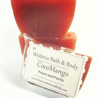 Coco Mango Bath Bar |  www.WisteriaBathandBody.com