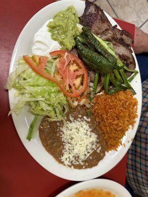 Carne Asada Plate