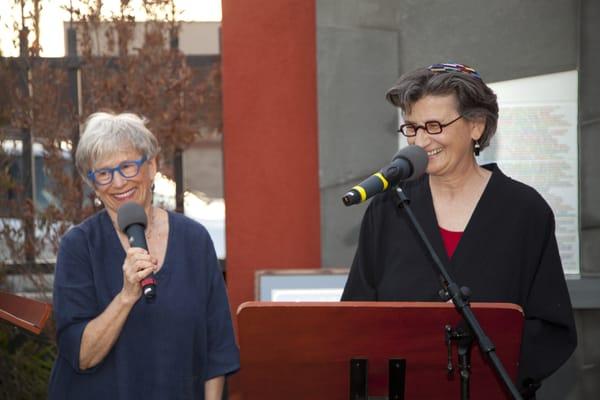 Senior Rabbi Lisa Edwards and Rebbetzin Tracy Moore