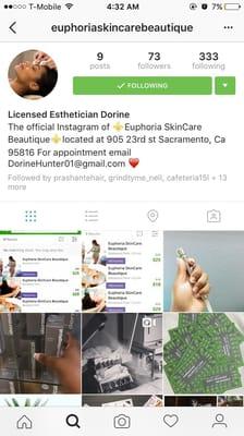 Follow on Instagram @EuphoriaSkinCareBeautique