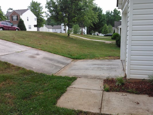 replace two section of driveway