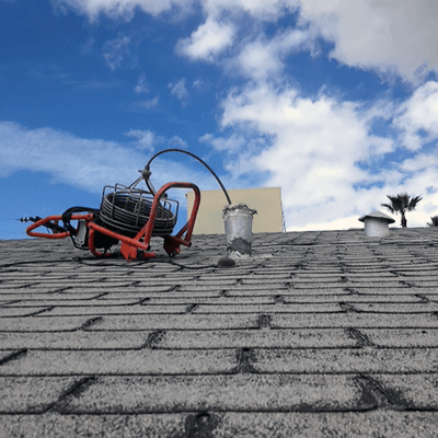 Drain Cleaning Thru Roof Vent 3/3/15