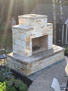 Outdoor fireplace