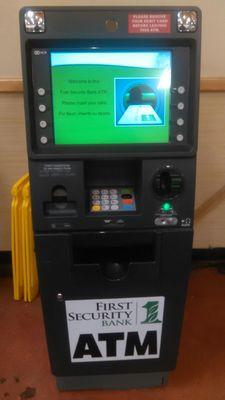 First Security Bank ATM. No fee unlike regular ATM's.