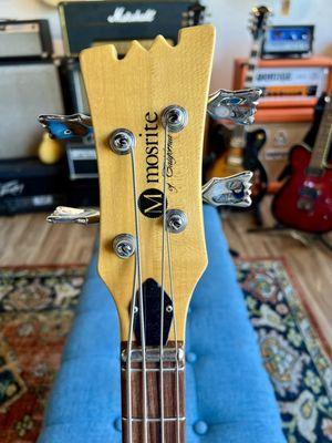 Mosrite bass headstock made in Bakersfield