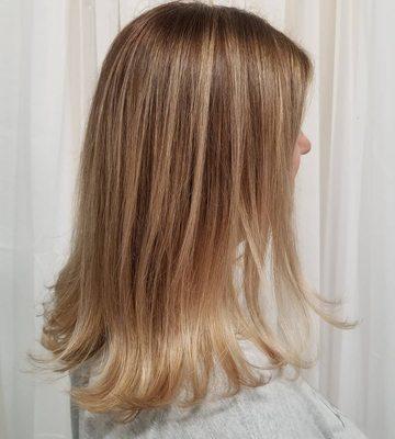 Shadow root, balayage, and babylights done by Kim